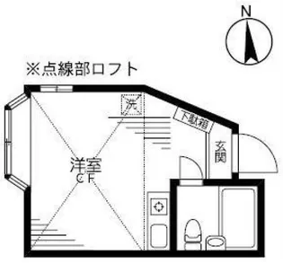 エコー荻窪【2階】の間取り
