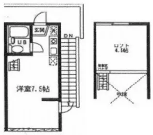 プレイントゥリーハイツ【2階】の間取り