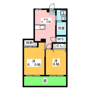 山一鹿浜マンション【1階】の間取り