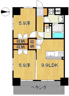山中ハイツIII【3階】の間取り