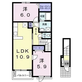 ベル オーブ【2階】の間取り