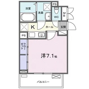 ヴァイオレット【2階】の間取り