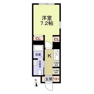 レジス大山【1階】の間取り