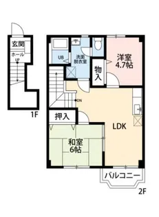 パレ・ド・ボヌール【2階】の間取り