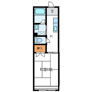 静岡県浜松市中央区入野町【アパート】の間取り