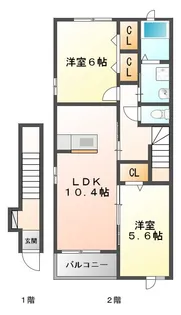グレース・ヴィラ II【2階】の間取り