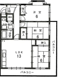 静岡県静岡市葵区安東2【マンション】の間取り