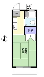 第一千束トキワコーポ【2階】の間取り