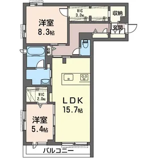 ザ ファースト【3階】の間取り