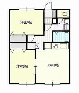 北海道旭川市亀吉一条1【アパート】の間取り