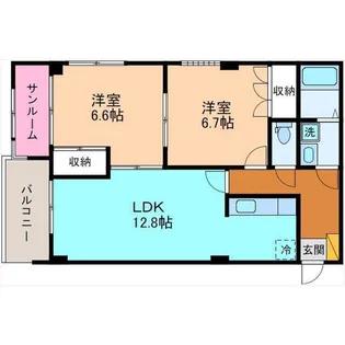 ノアズ・アーク【4階】の間取り