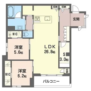 フォルモーサ 301【3階】の間取り