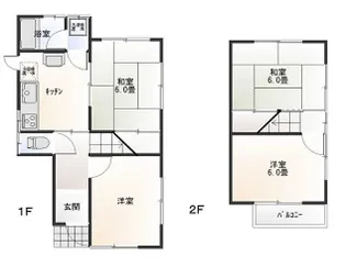 兵庫県加古川市加古川町美乃利【一戸建】の間取り