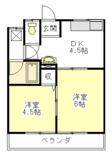 さつき荘【2階】の間取り