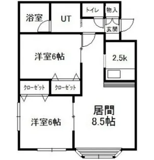コムフォートI【1階】の間取り