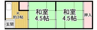 金楽寺山本アパート【2階】の間取り