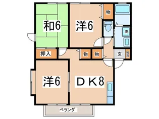 グリーンゲイブルズ湘南【2階】の間取り