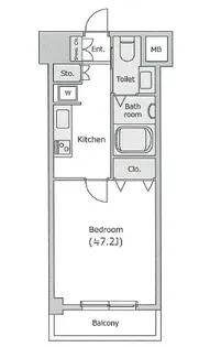 レジディア中目黒II【5階】の間取り