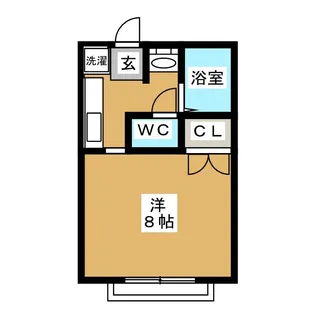 パーシモンコートB棟【2階】の間取り