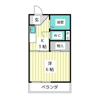 コーポ水野【1階】の間取り
