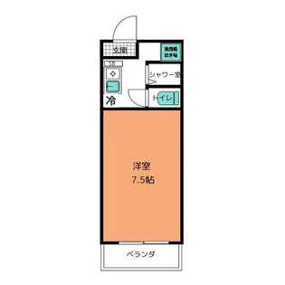 パールマンション社台【4階】の間取り