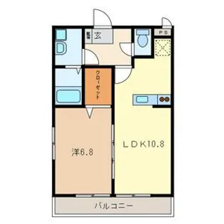 埼玉県蕨市塚越5【アパート】の間取り