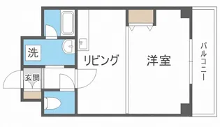 1DKの間取り画像