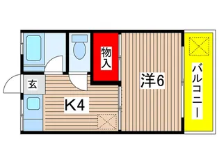 みどりハイツ【3階】の間取り