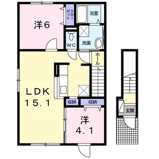 アリア【2階】の間取り