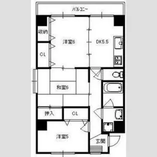 ノーブル601【2階】の間取り