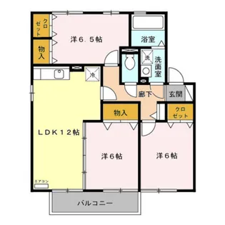 リビングタウン中川栄町【2階】の間取り