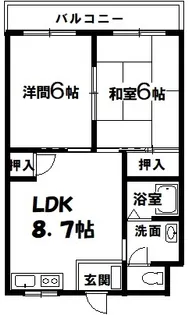 グリーンハイツ山本【3階】の間取り
