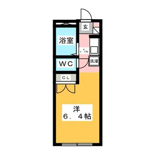 コーポKARUGAMO【1階】の間取り