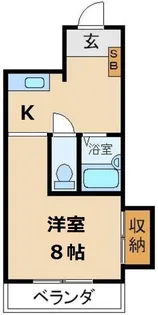 成和ハイツI【3階】の間取り