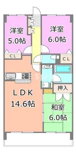千葉県千葉市中央区中央港1【マンション】の間取り