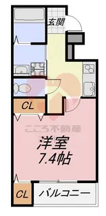 フジパレス堺諏訪森II番館【2階】の間取り