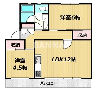 操南ハイツ【2階】の間取り