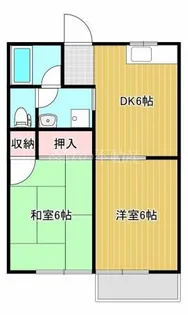 コーポ幸【1階】の間取り