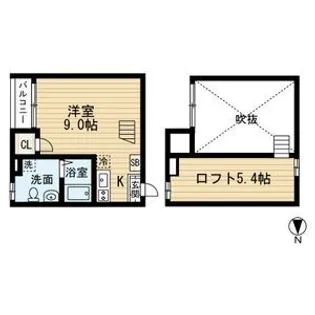 1Rの間取り画像