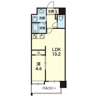 1LDKの間取り画像