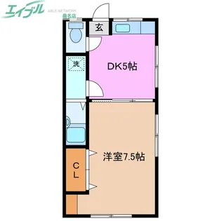 ハイツ今北【2階】の間取り