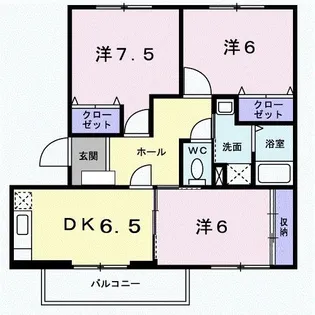 群馬県高崎市江木町【マンション】の間取り