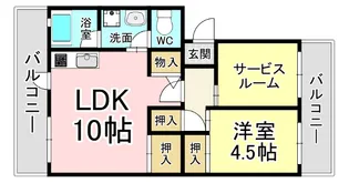 オアシス中曽根【5階】の間取り