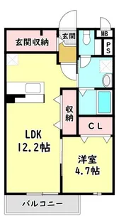大阪府門真市城垣町【アパート】の間取り