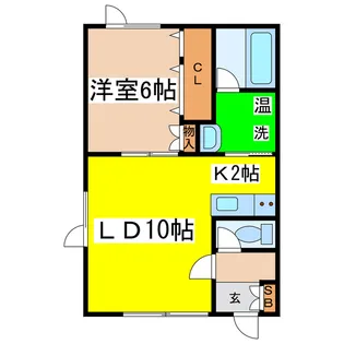 コーポYOU【1階】の間取り