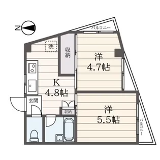 東京都世田谷区成城1【マンション】の間取り