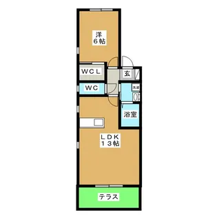 メゾン・ド・ソレイユ【1階】の間取り