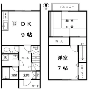 アーバンクレストB棟の間取り