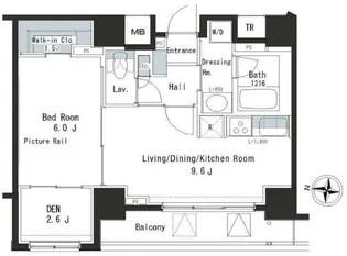 パークアクシス本郷の杜【13階】の間取り