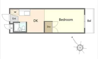 ビューハイツ台の山【3階】の間取り